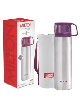 Milton - Purple Glassy Thermosteel 24 Hours Hot and Cold Water Bottle