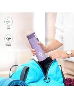 Milton - Purple Handy 650 Stainless Steel Sipper 690 Ml Water Bottle
