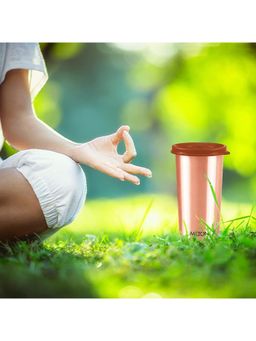 Milton - Copper Drinking Water 400 Ml Tumbler with Lid