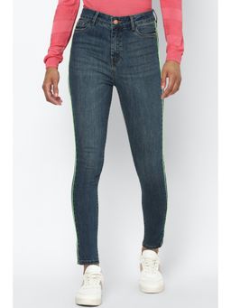 Allen Solly - Navy Solid Jeans