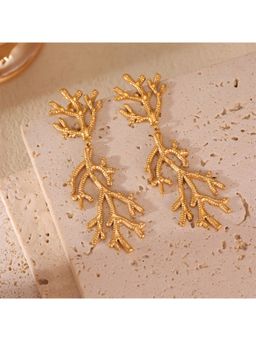 Amorenmore - Golden Coral Reef Earrings