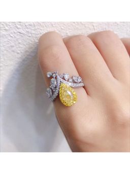 Amorenmore - Golden Radiance Crown Adjustable Ring