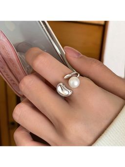 Amorenmore - Pearl Form Adjustable Ring