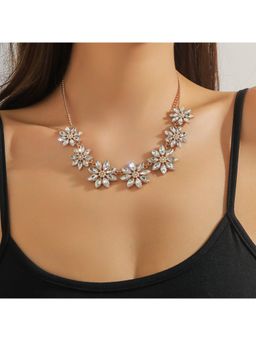 Amorenmore - Zariya Spark - Floral Crystal Necklace