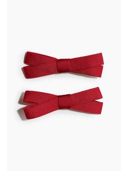 H&M - Women Red 2-Pack Bow Hair Clips
