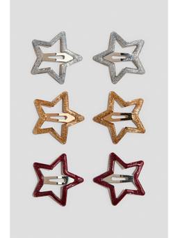 H&M - Girls Multi-Color 6-Pack Hair Clips