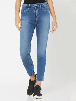 Spykar - Blue Lycra Skinny Fit Jeans