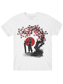 THREADCURRY - Ex-soldier Under The Sun Boys Graphic Printed T-Shirt - White