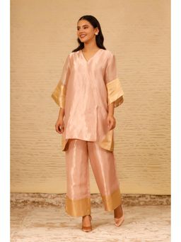 EEDA - Pink Across Front Solid Co-Ord (Set of 2)