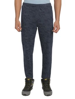 WILDCRAFT - Men Camouflage Regular Fit Trackpant-Navy Blue