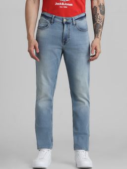 Jack & Jones - Blue Glenn Slim Fit Low Rise Stretch Jeans