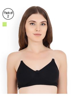Floret - Pack of 2 Solid T-shirt Bra - Multi-Color
