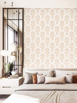 Excel - Wallpaper Alexanderstone In Beige Floral Damask