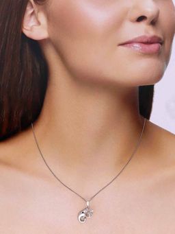 Kai Jewel - Sterling Silver Lord Ganesha Om Pendant with Chain