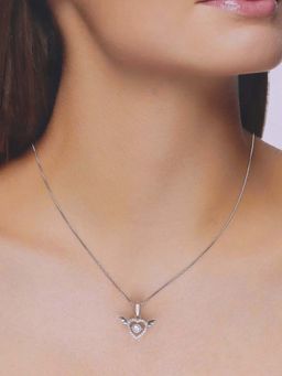 Kai Jewel - Sterling Silver Heart Pendant with Chain