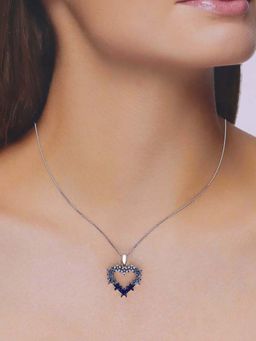 Kai Jewel - Sterling Silver Heart Pendant with Chain