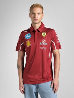 Puma - Scuderia Ferrari 2025 Team Men's Motorsport Polo T-shirt