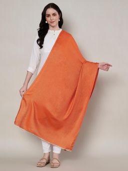 MUFFLY - Orange Bamboo Silk Stole for Women