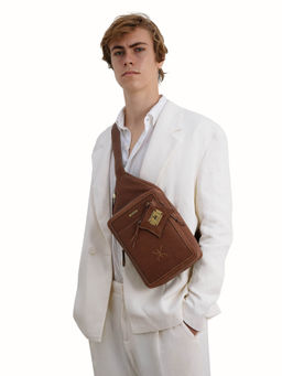 Hidesign - Timbuktoo 02 Mens Casual Crossbody Bag - Tan (M)