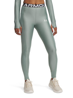 Under Armour - Women Green Heatgear Rib Leggings