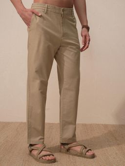 HIGHLANDER - Men Mid-Rise Relaxed Fit Trousers