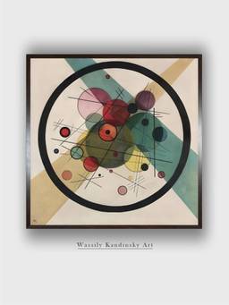 The Art House - Circles Circle Framed Wall Art