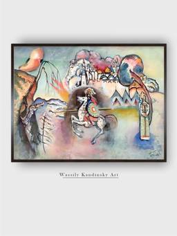 The Art House - George Victorious Framed Wall Art