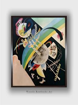 The Art House - Circles Wassily Framed Wall Art
