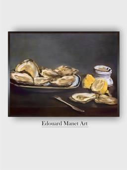The Art House - Manet Oysters Framed Wall Art