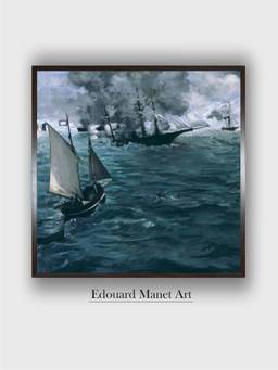 The Art House - Battle Kearsarge Framed Wall Art