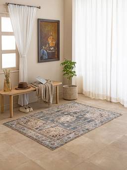 THEGASBH - TAMIL CARPET PRINTED RUG FOR LIVING ROOM