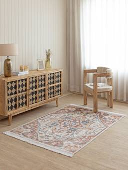 THEGASBH - RAJA COTTON PRITNED RUG FOR LIVING ROOM