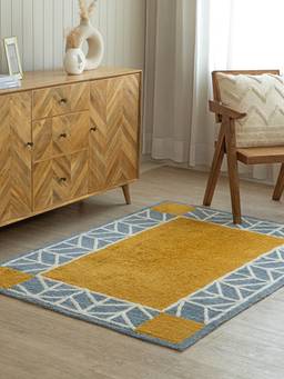 THEGASBH - GAMA TRADITION HAND TUFTED COTTON RUG FOR LIVING ROOM
