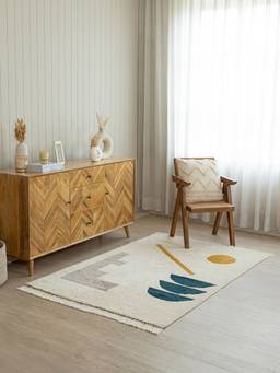 THEGASBH - KARAN MODERN CARPET COTTON TUFTED RUG FOR LIVING ROOM