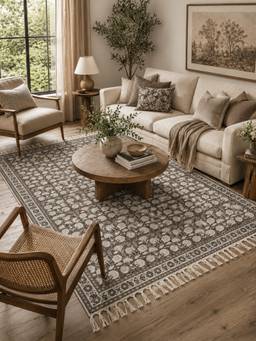 THEGASBH - BALI BLOCK PRINTED DHURRIE FOR ROOM