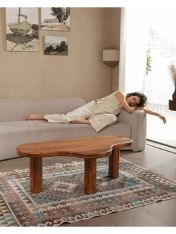 THEGASBH - Organic Wave Mango Wood Coffee Table