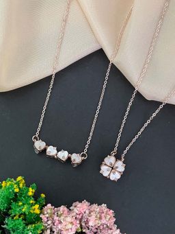 Digital Dress Room - (Wear It 2 Ways) Reversible Heart Fresh-Water Pearl Necklace