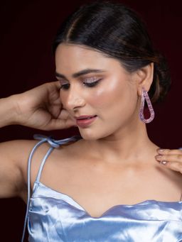 Niscka - Multi-Color Water Crystal Drop Earrings