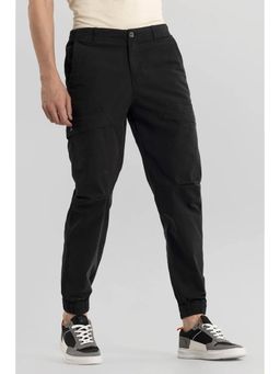 Snitch - Men Black Solid Cargo