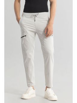Snitch - Men Off White Solid Cargo