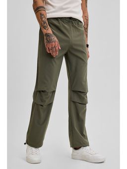 Snitch - Men Olive Solid Cargo