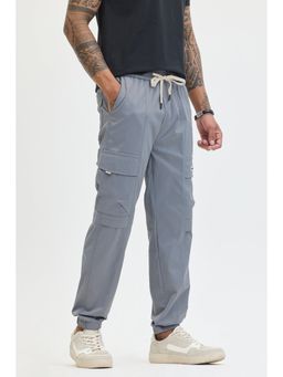 Snitch - Men Grey Solid Cargo