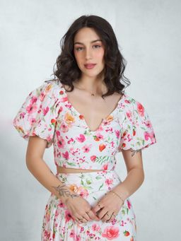 Virgio - Cotton Puff Sleeve Top