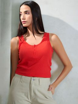 Virgio - Bold Knit Sleeveless Top