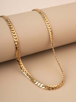 Palmonas - Mens Waterproof and Anti-Tarnish Thick Spiral Gold Chain Necklace