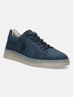 Bugatti - Franc Blue Men Suede Mid Top Sneakers
