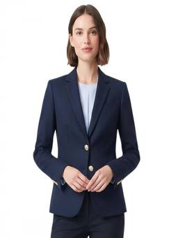 J.Crew - Navy Blue Notched Lapel Blazer