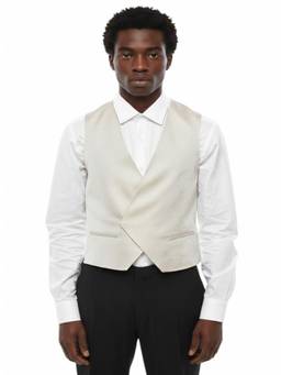 Corneliani - Beige Double Breasted Waist Coat