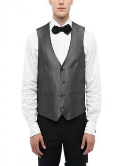 Corneliani - Black Tailored V Neck Waist Coat