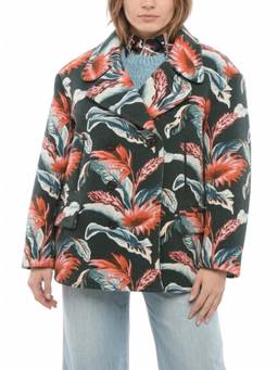 Maison Margiela - Multicolor Floral Notched Lapel Blazer